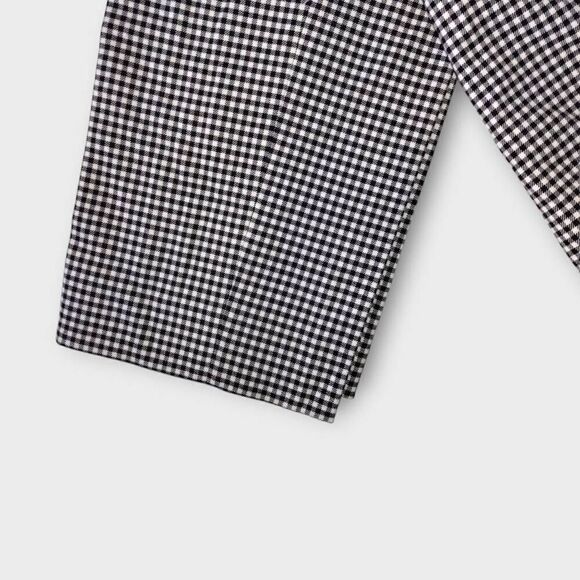 Tommy Hilfiger Womens Pants Sz‎ 10 Black White Checked Straight Stretch Classic - Picture 7 of 12